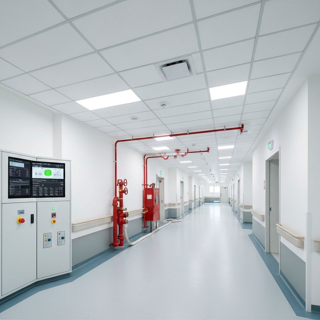 Detecție incendiu adresabilă - Spital privat Brașov